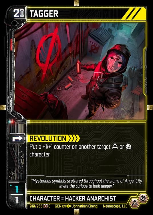 TAGGER - Genesis - Kickstarter Edition - NeuroScape TCG card