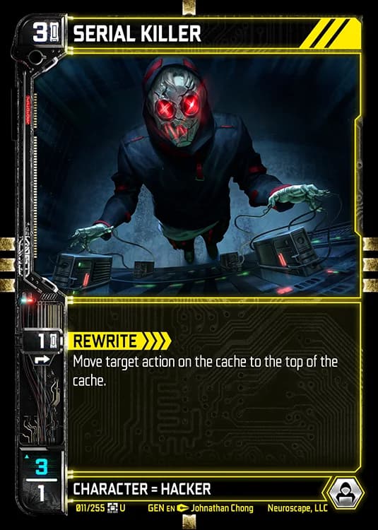 SERIAL KILLER - Genesis - Kickstarter Edition - NeuroScape TCG card