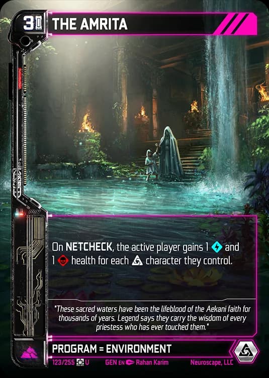 THE AMRITA - Genesis - Kickstarter Edition - NeuroScape TCG card