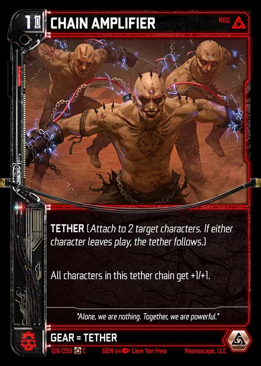 CHAIN AMPLIFIER - Genesis - Kickstarter Edition - NeuroScape TCG card