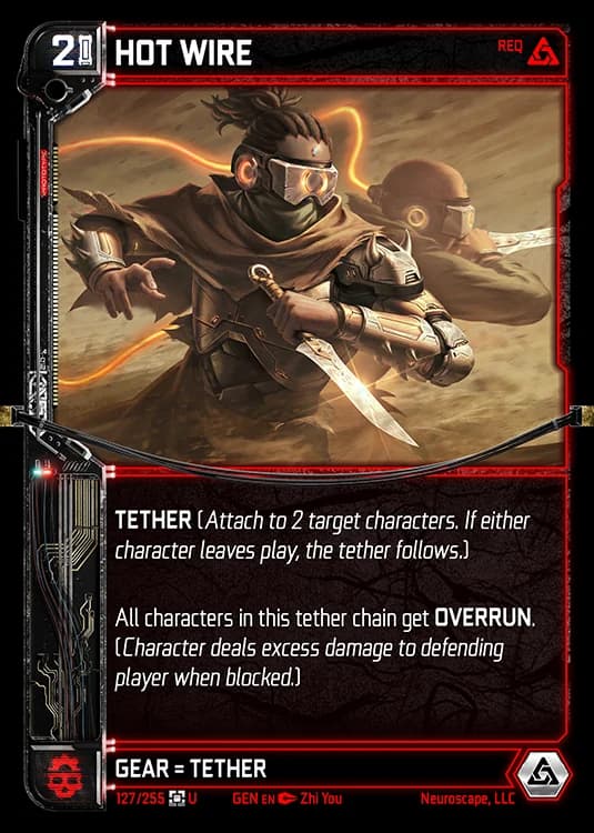 HOT WIRE - Genesis - Kickstarter Edition - NeuroScape TCG card