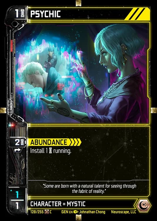 PSYCHIC - Genesis - Kickstarter Edition - NeuroScape TCG card