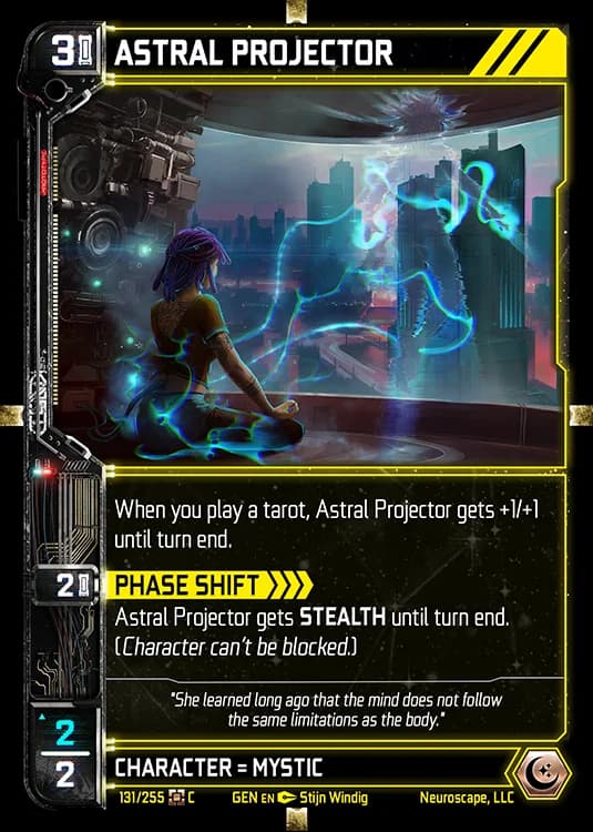 ASTRAL PROJECTOR - Genesis - Kickstarter Edition - NeuroScape TCG card