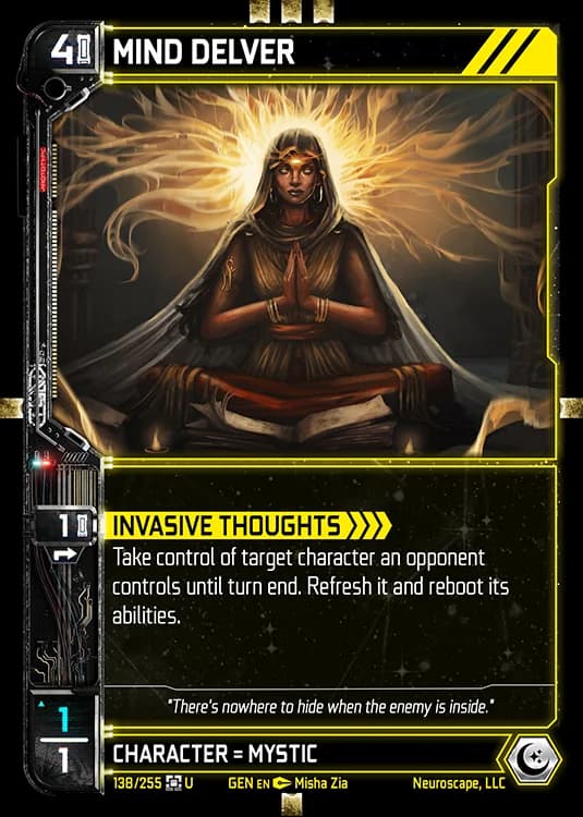 MIND DELVER - Genesis - Kickstarter Edition - NeuroScape TCG card