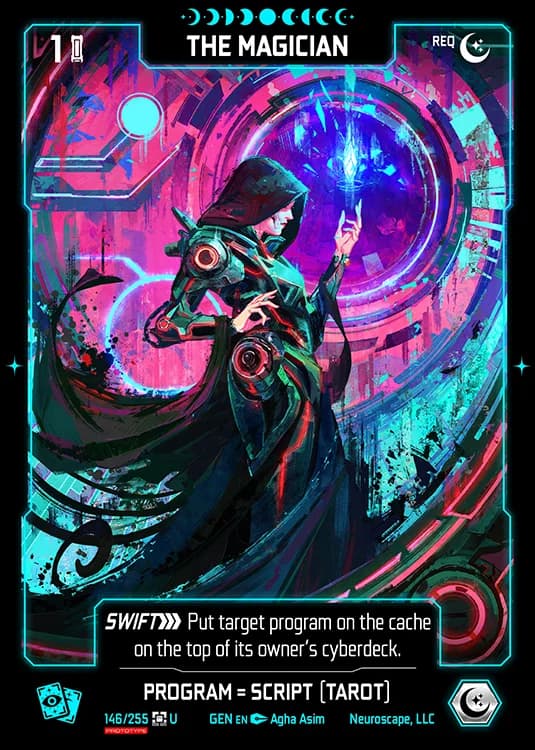 THE MAGICIAN - Genesis - Kickstarter Edition - NeuroScape TCG card
