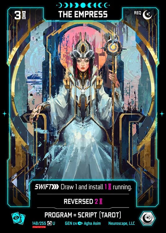 THE EMPRESS - Genesis - Kickstarter Edition - NeuroScape TCG card