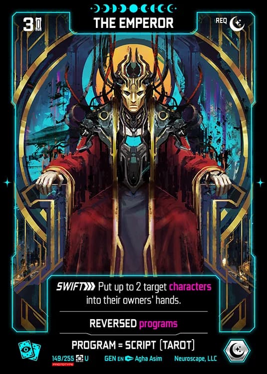 THE EMPEROR - Genesis - Kickstarter Edition - NeuroScape TCG card