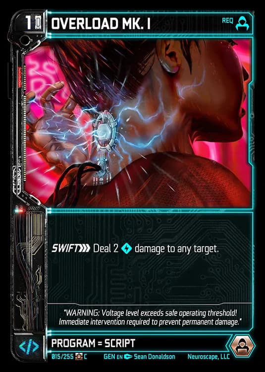 OVERLOAD MK. I - Genesis - Kickstarter Edition - NeuroScape TCG card