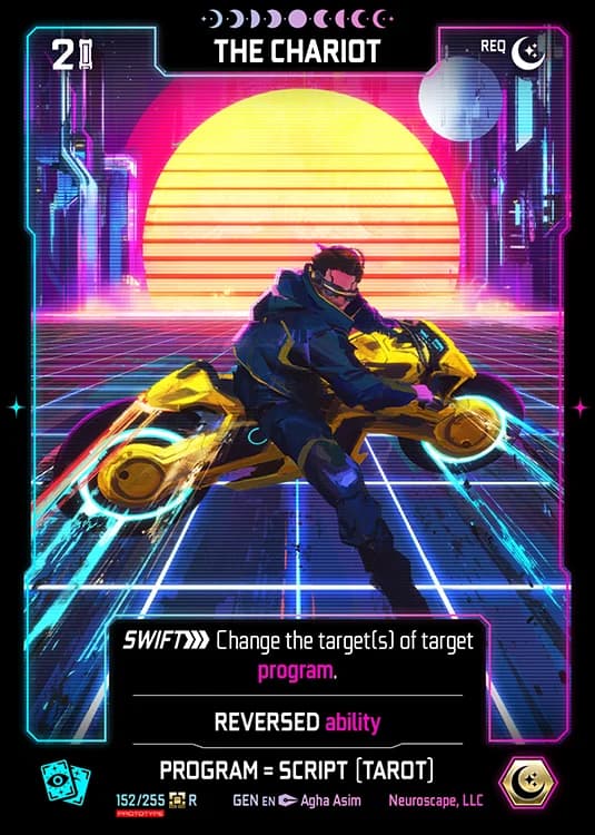 THE CHARIOT - Genesis - Kickstarter Edition - NeuroScape TCG card