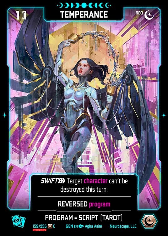 TEMPERANCE - Genesis - Kickstarter Edition - NeuroScape TCG card
