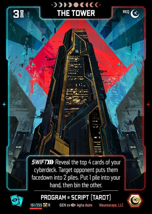 THE TOWER - Genesis - Kickstarter Edition - NeuroScape TCG card