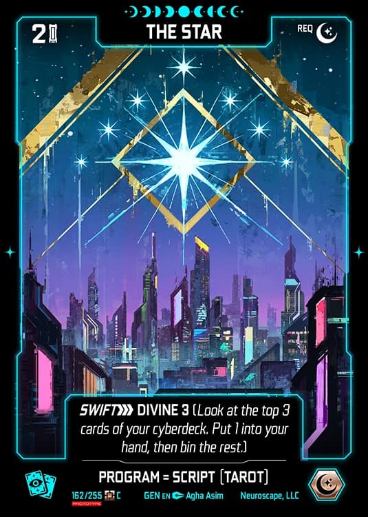 THE STAR - Genesis - Kickstarter Edition - NeuroScape TCG card