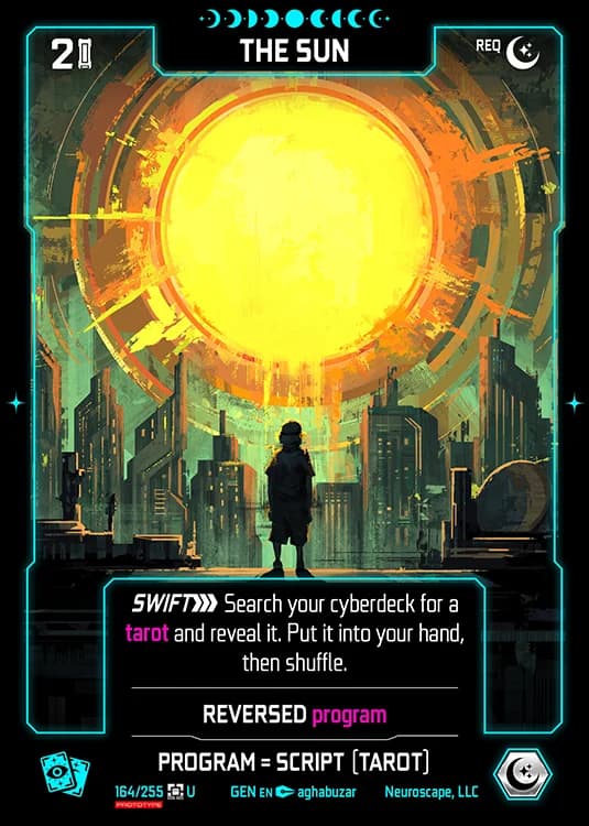 THE SUN - Genesis - Kickstarter Edition - NeuroScape TCG card