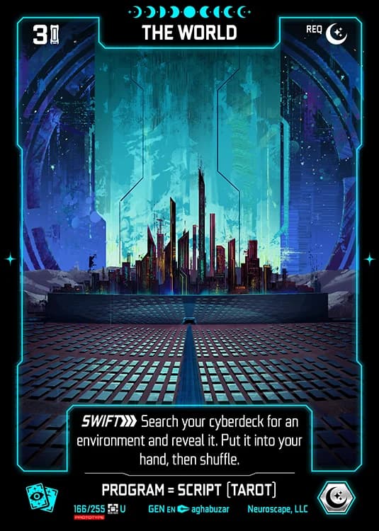 THE WORLD - Genesis - Kickstarter Edition - NeuroScape TCG card