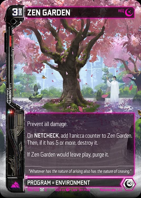 ZEN GARDEN - Genesis - Kickstarter Edition - NeuroScape TCG card