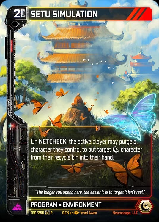 SETU SIMULATION - Genesis - Kickstarter Edition - NeuroScape TCG card
