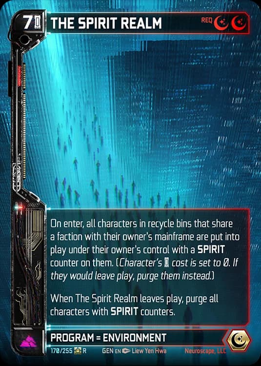 THE SPIRIT REALM - Genesis - Kickstarter Edition - NeuroScape TCG card