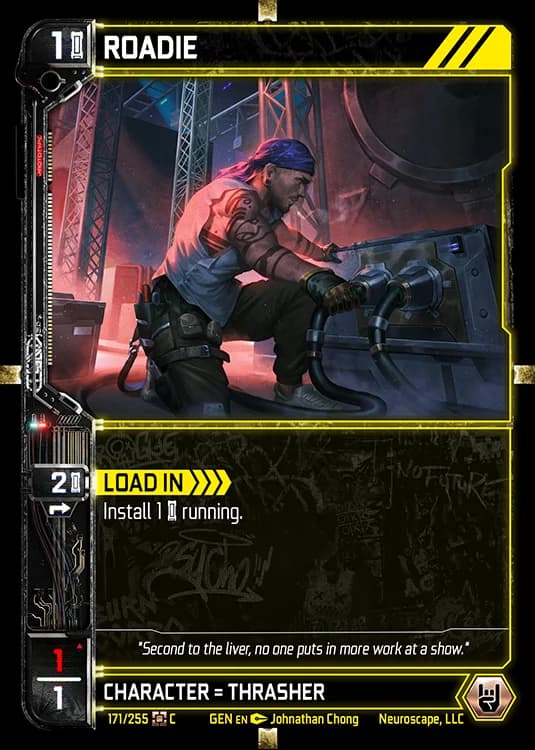 ROADIE - Genesis - Kickstarter Edition - NeuroScape TCG card