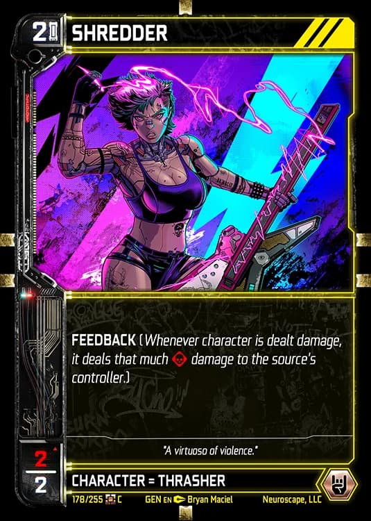 SHREDDER - Genesis - Kickstarter Edition - NeuroScape TCG card