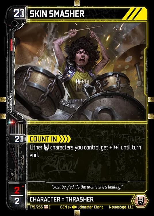 SKIN SMASHER - Genesis - Kickstarter Edition - NeuroScape TCG card