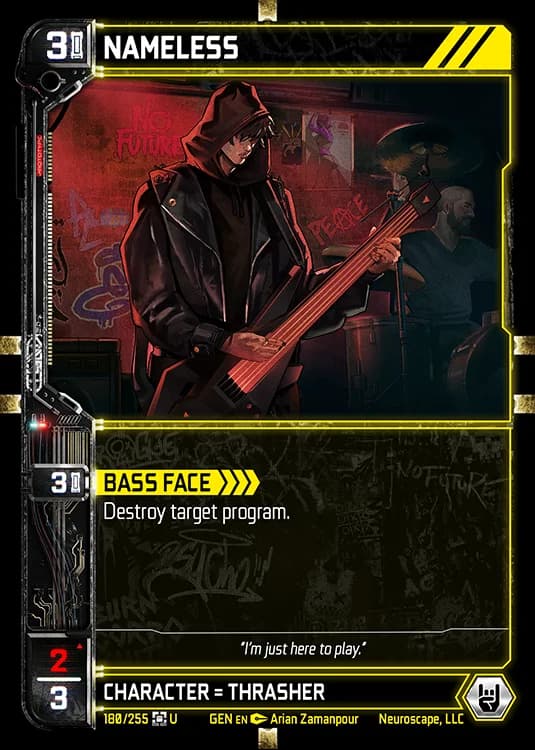 NAMELESS - Genesis - Kickstarter Edition - NeuroScape TCG card