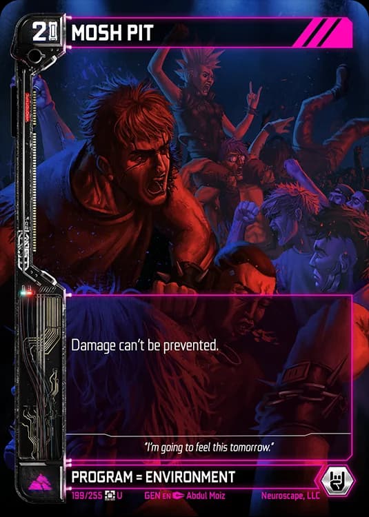 MOSH PIT - Genesis - Kickstarter Edition - NeuroScape TCG card