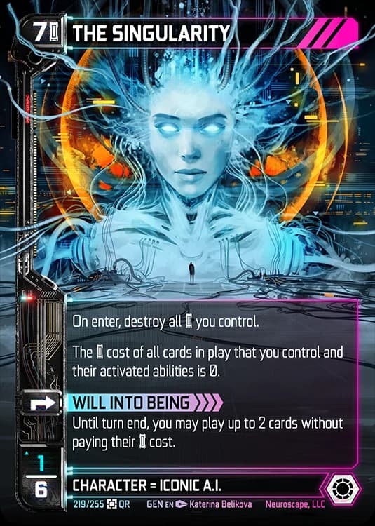 THE SINGULARITY - Genesis - Kickstarter Edition - NeuroScape TCG card