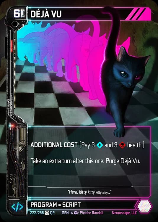 DÉJÀ VU - Genesis - Kickstarter Edition - NeuroScape TCG card