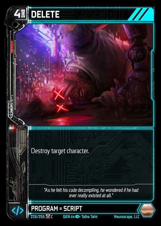 DELETE - Genesis - Kickstarter Edition - NeuroScape TCG card