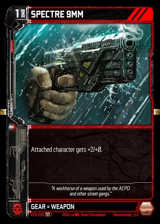 SPECTRE 9MM - Genesis - Kickstarter Edition - NeuroScape TCG card
