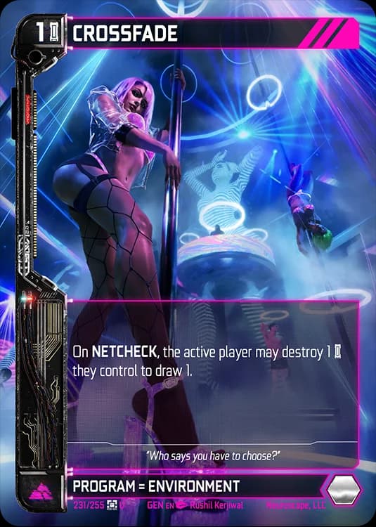 CROSSFADE - Genesis - Kickstarter Edition - NeuroScape TCG card