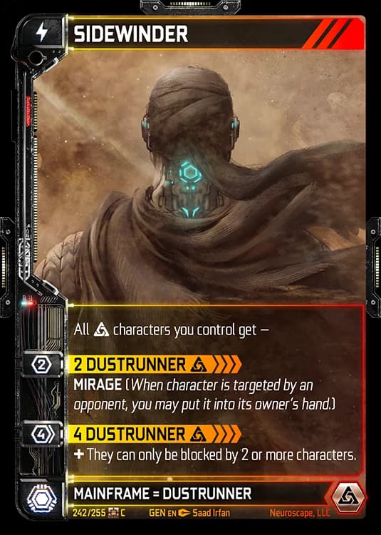 SIDEWINDER - Genesis - Kickstarter Edition - NeuroScape TCG card