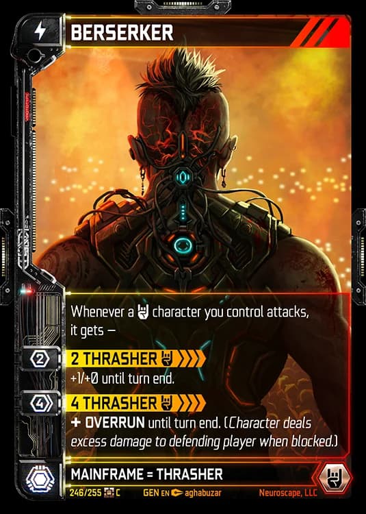 BERSERKER - Genesis - Kickstarter Edition - NeuroScape TCG card