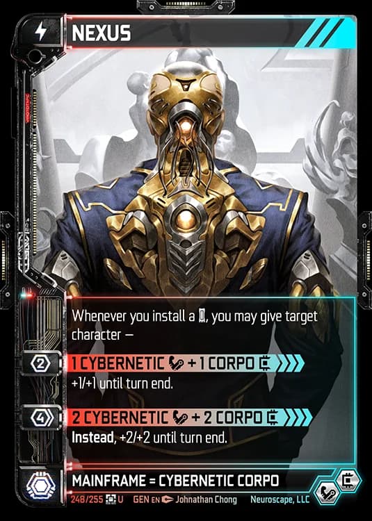 NEXUS - Genesis - Kickstarter Edition - NeuroScape TCG card