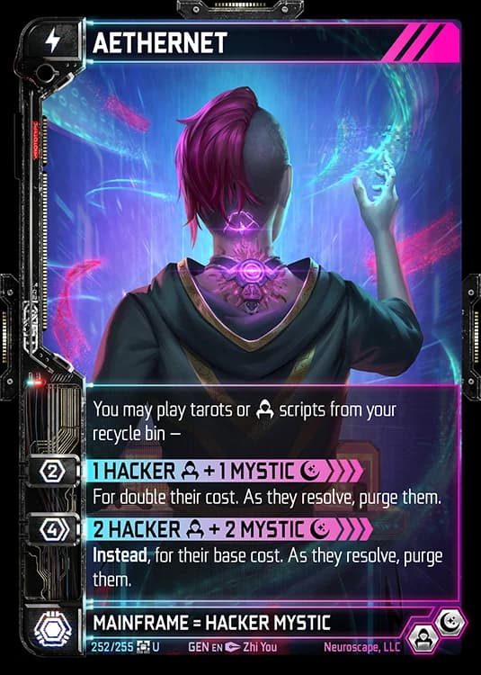 AETHERNET - Genesis - Kickstarter Edition - NeuroScape TCG card
