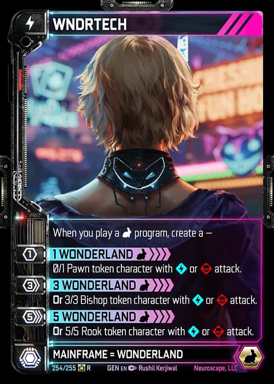 WNDRTECH - Genesis - Kickstarter Edition - NeuroScape TCG card