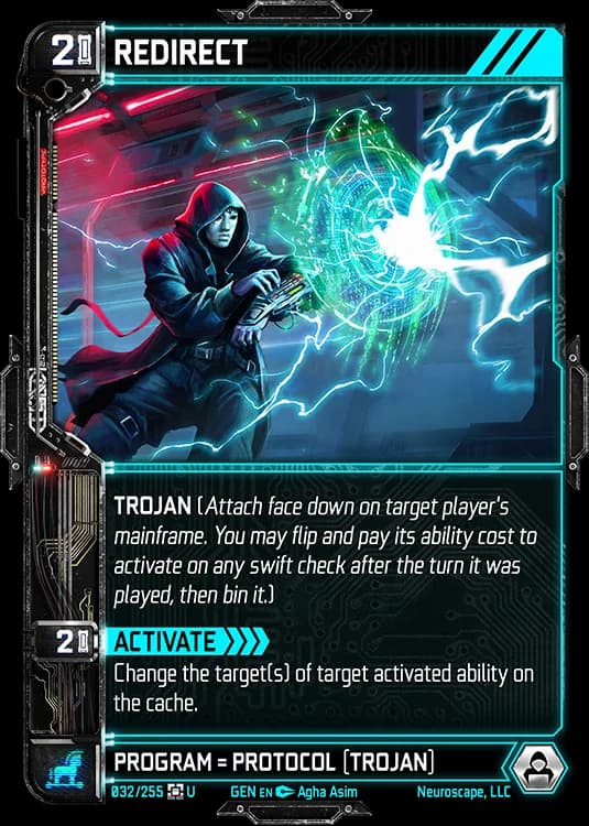 REDIRECT - Genesis - Kickstarter Edition - NeuroScape TCG card