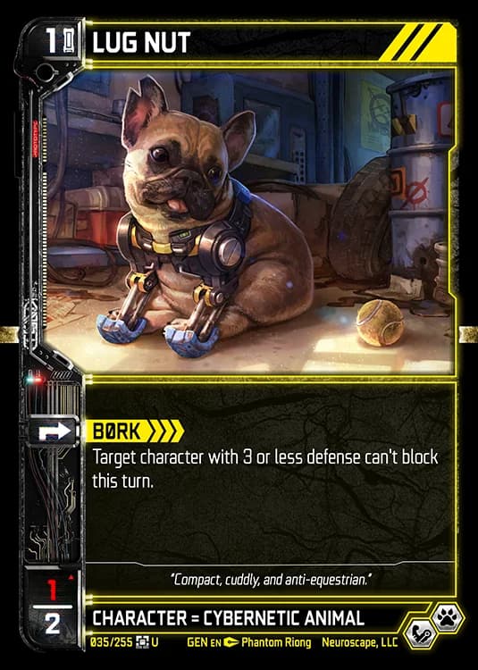 LUG NUT - Genesis - Kickstarter Edition - NeuroScape TCG card