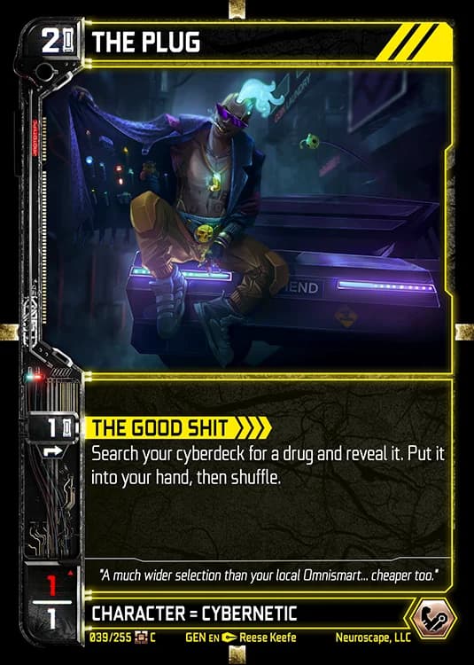 THE PLUG - Genesis - Kickstarter Edition - NeuroScape TCG card