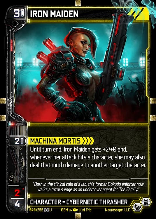 IRON MAIDEN - Genesis - Kickstarter Edition - NeuroScape TCG card