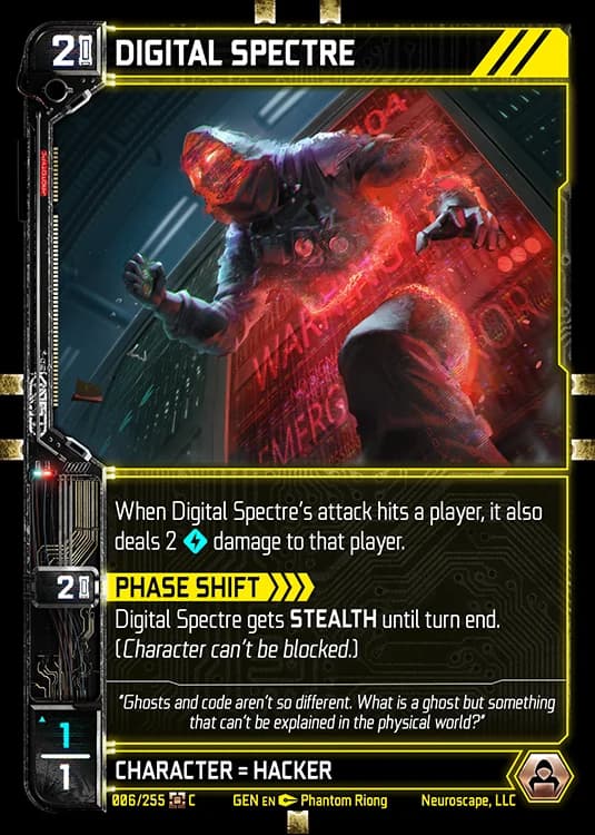 DIGITAL SPECTRE - Genesis - Kickstarter Edition - NeuroScape TCG card