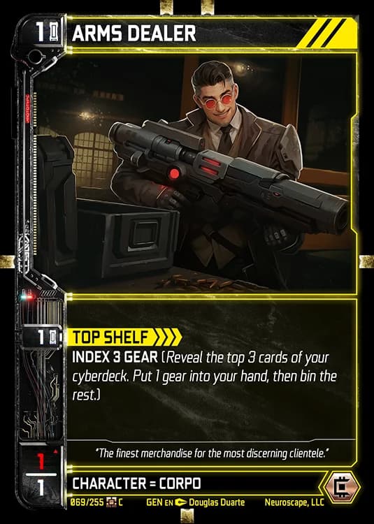 ARMS DEALER - Genesis - Kickstarter Edition - NeuroScape TCG card