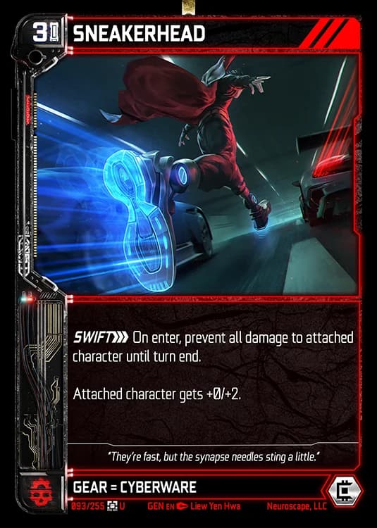 SNEAKERHEAD - Genesis - Kickstarter Edition - NeuroScape TCG card