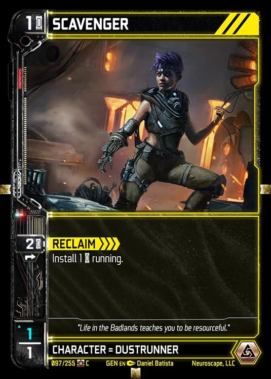 SCAVENGER - Genesis - Kickstarter Edition - NeuroScape TCG card