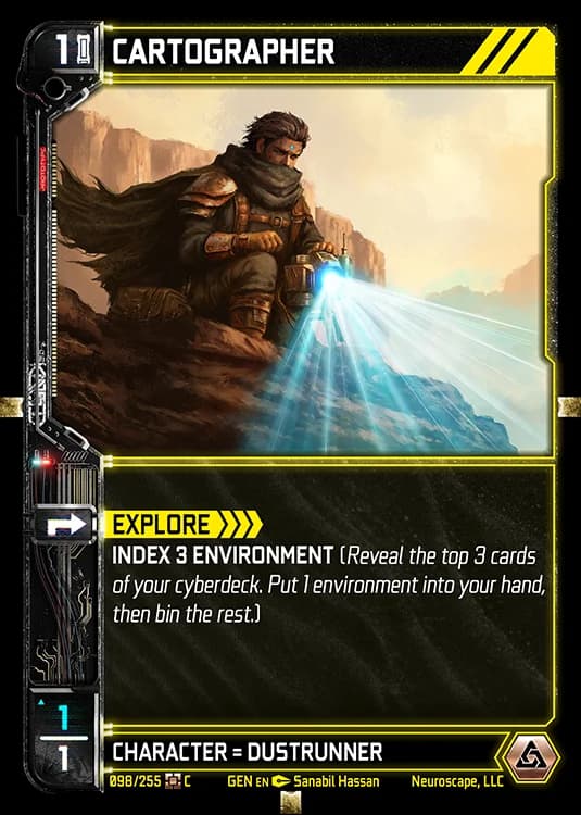 CARTOGRAPHER - Genesis - Kickstarter Edition - NeuroScape TCG card