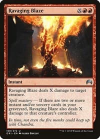 Ravaging Blaze - Magic Origins - Magic: The Gathering card