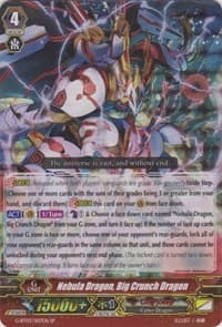 Nebula Dragon, Big Crunch Dragon (SP) - G-BT03: Sovereign Star Dragon - Cardfight Vanguard card