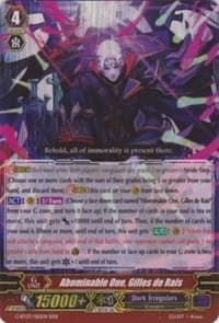 Abominable One, Gilles de Rais - G-BT03: Sovereign Star Dragon - Cardfight Vanguard card