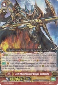 Fast Chase Golden Knight, Campbell - G-BT03: Sovereign Star Dragon - Cardfight Vanguard card