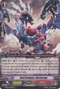 Seal Dragon, Gariserge - G-BT03: Sovereign Star Dragon - Cardfight Vanguard card